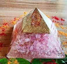 Tree of Life Rose Quartz Orgonite Energy Pyramid For Sale
