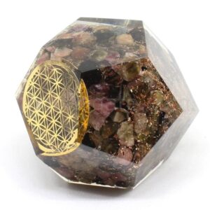 Wholesale Natural Stone Rhodonite Orgone Energy Dodecahedron-Orgonite Energy Dodecahedron For Healing