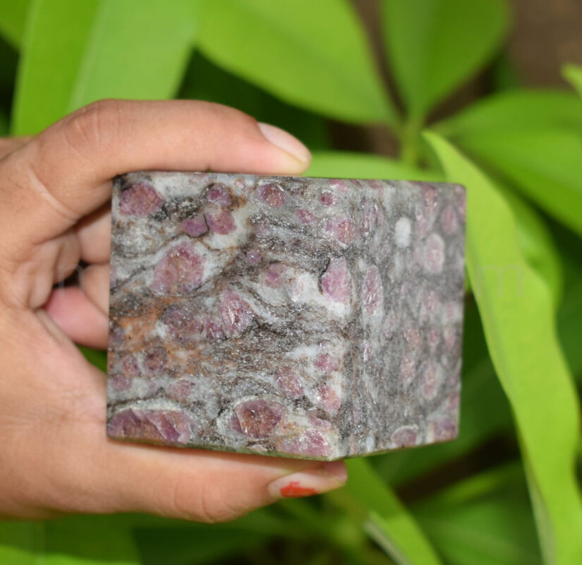 Wholesale Ruby Matrix Gemstone Cubes