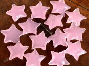 Sparkling Celestial Rose Quartz Stars